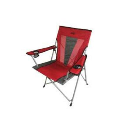 ORE FURNITURE 37.5 in.H Portable Folding Red Chair M90301